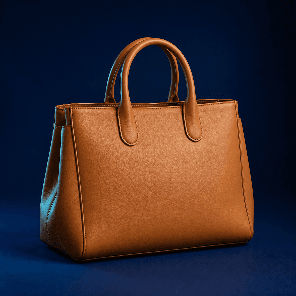 Tan structured carryall